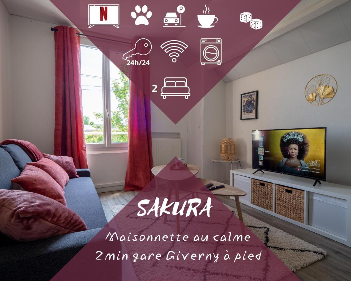 Sakura -Maisonnette Gare Giverny Villa Vernon  Exterior foto